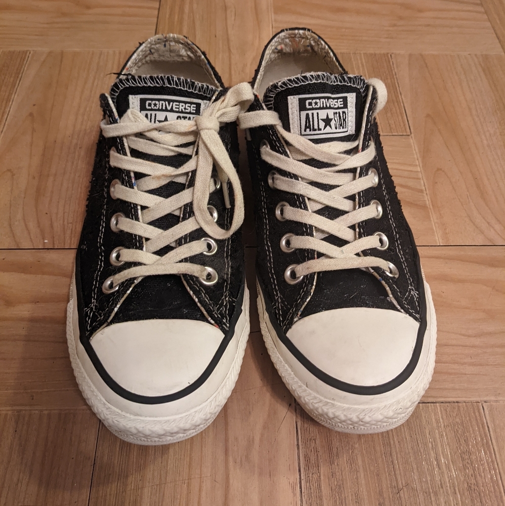 All Star Converse, Size 7, Black (With White Trim)